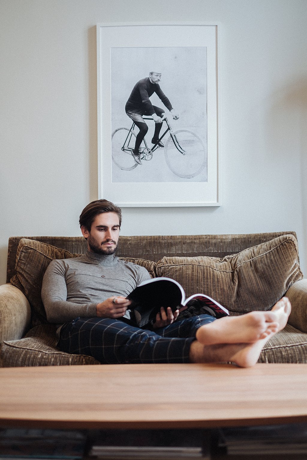 T-SHIRT GARIN LANGSAM SCHULTER SLEEVE TAUPE - Palmwedel